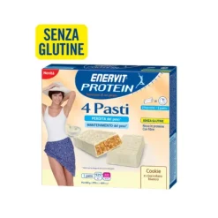 Enervit Protein 4 Pasti Barrette Sostitutive Pasto Cookie 8 pezzi
