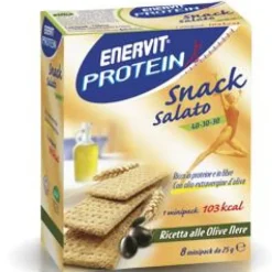 Enervit Protein Snack Salato Olive Nere 8 Minipack