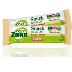 Enerzona Snack Barretta Energetica Cacao e Cereali 25 grammi