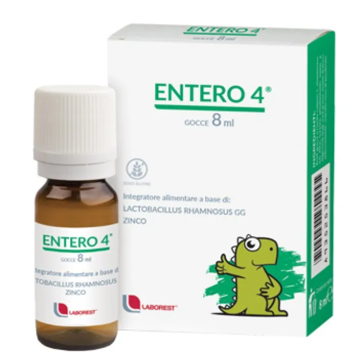 Entero 4 Gocce 8 ml + Siringa Dosatrice - Integratore Fermenti Lattici