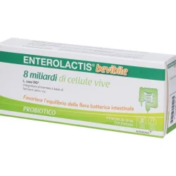 Enterolactis Bevibile 6 Flaconcini - Integratore Fermenti Lattici Vivi
