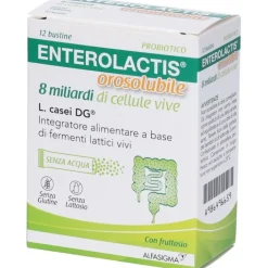 Enterolactis 12 bustine orosolubili - Integratore Fermenti Lattici Vivi