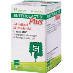 Enterolactis Plus 15 capsule - Integratore Fermenti Lattici Vivi