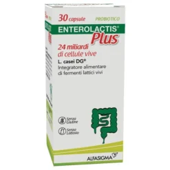 Enterolactis Plus Confezione Europea 30 capsule - Integratore Fermenti Lattici Probiotici