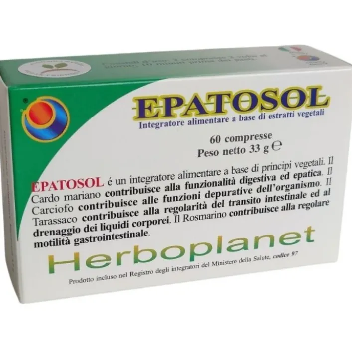 Epatosol Herboplanet 60 Compresse - Integratore Alimentare