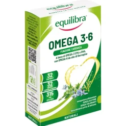 Equilibra Omega 3-6 32 Perle - Integratore Benessere Cardiovascolare
