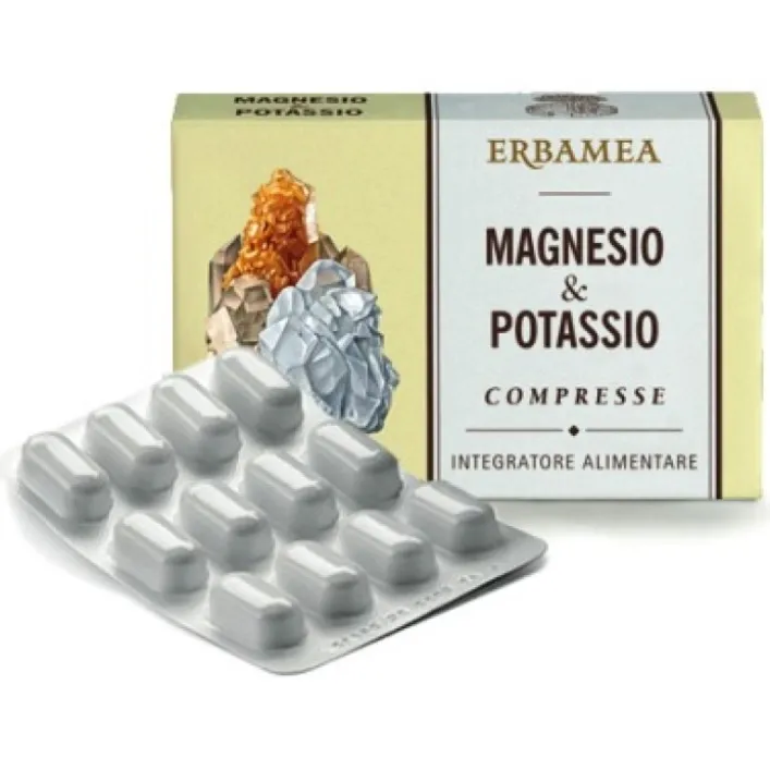 Erbamea Magnesio & Potassio 24 Compresse - Integratore Alimentare