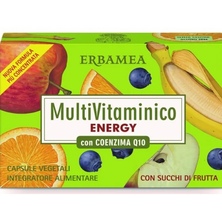 Erbamea Multivitaminico Energia con Coenzima Q10 24 Compresse - Integratore Alimentare