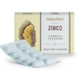 Erbamea Zinco 24 Capsule Vegetali - Integratore Difese Immunitarie