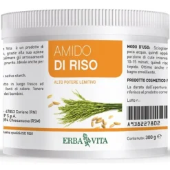 Erba Vita Amido di Riso per Uso Esterno Barattolo 300 grammi
