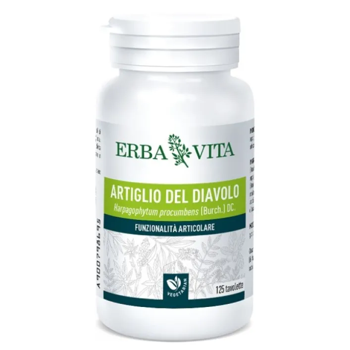 Erba Vita Artiglio del Diavolo 125 Tavolette - Integratore Articolare