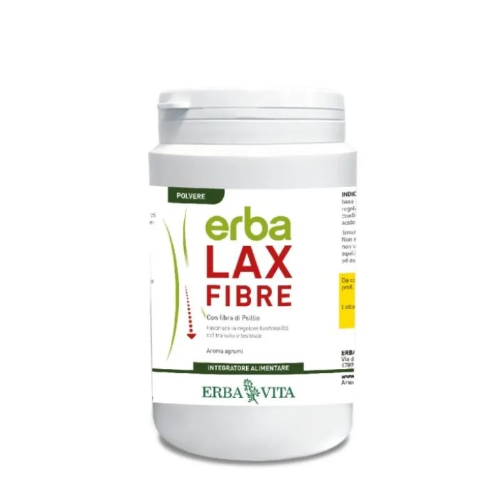 Erba Vita Erbalax Fibre Polvere Gusto Agrumi 150 grammi - Integratore Alimentare