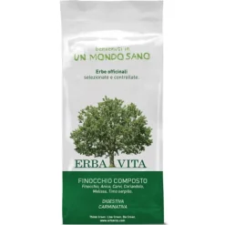 Erba Vita Finocchio Composto Tisana 100 grammi - Integratore Funzionalita' Digestiva