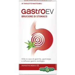 Erba Vita Gastro-EV 30 Tavolette - Integratore contro Bruciore di Stomaco