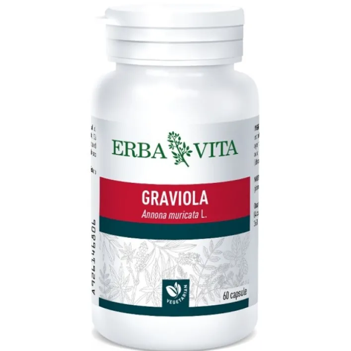 Erba Vita Graviola 60 Capsule - Integratore Flora Batterica Intestinale