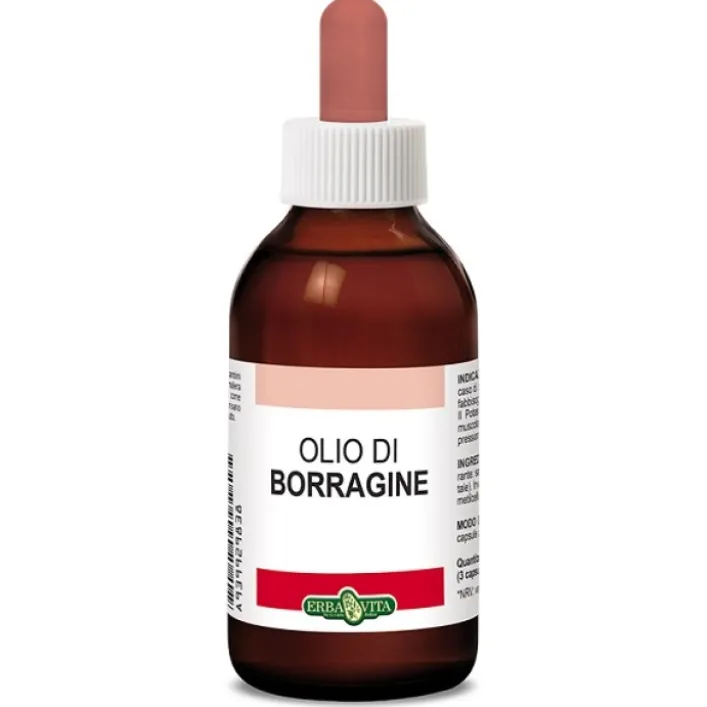 Erba Vita Olio di Borragine 30 ml - Integratore Benessere della Pelle