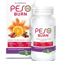 Erba Vita Peso Stop Burn 80 Compresse - Integratore Peso Corporeo
