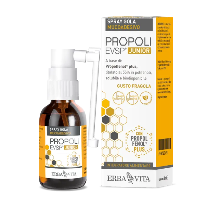 Erba Vita Propoli EVSP Spray Gola Mucoadesivo Junior 20 ml