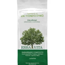 Erba Vita Rabarbaro Composto Tisana 100 grammi - Integratore Transito Intestinale