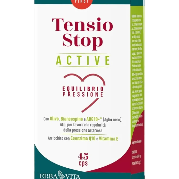 Erba Vita Tensio Stop Active 45 capsule - Integratore Controllo Pressione