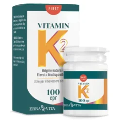 ErbaVita Vita K2 100 compresse - Integratore Benessere Osseo