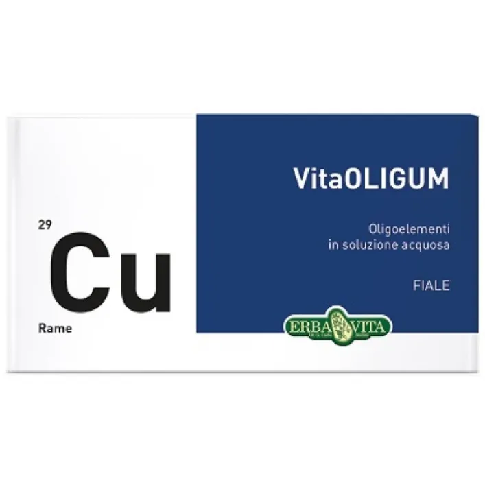 Erba Vita Vitaoligum Rame Oligoelementi 20 Fiale