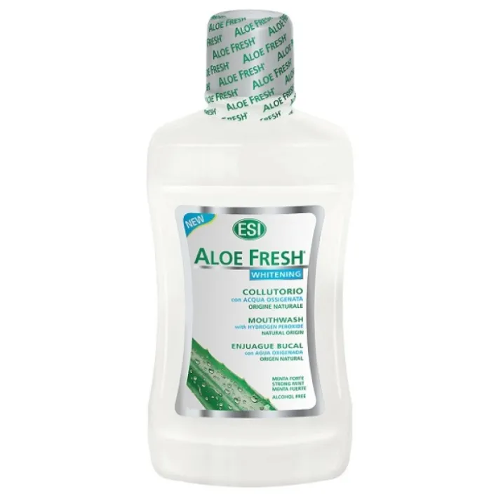 Esi Aloe Fresh Whitening Collutorio con Acqua Ossigenata 500 ml