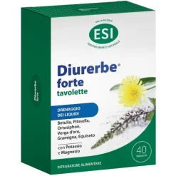 Esi Diurerbe Forte 40 Ovalette - Integratore Alimentare Drenante