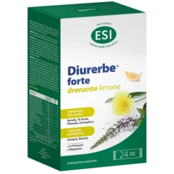 Esi Diurerbe Forte Pocket Drink Limone - 24 Stick - Integratore Alimentare