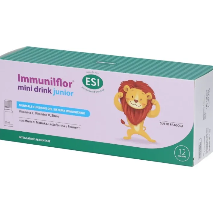 Esi Immunilflor Junior 12 flaconcini - Integratore Difese Immunitarie Bambini