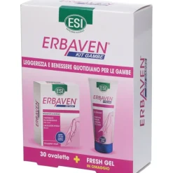 Esi Kit Erbaven 30 Ovalette + Fresh Gel 100 ml - Integratore Microcircolo