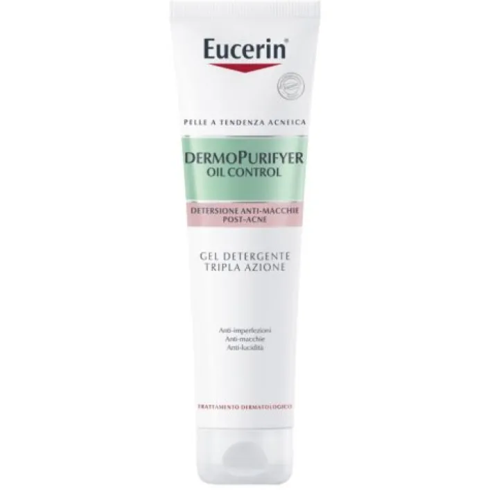 Eucerin Dermopurifyer Oil Control Gel Detergente Tripla Azione 150 ml
