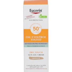 Eucerin Sun Oil Control Tinted Gel Crema SPF 50+ 50 ml