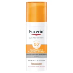 Eucerin Sun Photoaging Control Tinted Gel Crema Trattamento Dermatologico SPF 50+ Medium 50 ml
