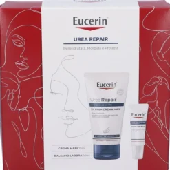 Eucerin Xmas Cofanetto Urea Crema Mani 5% + Balsamo Labbra