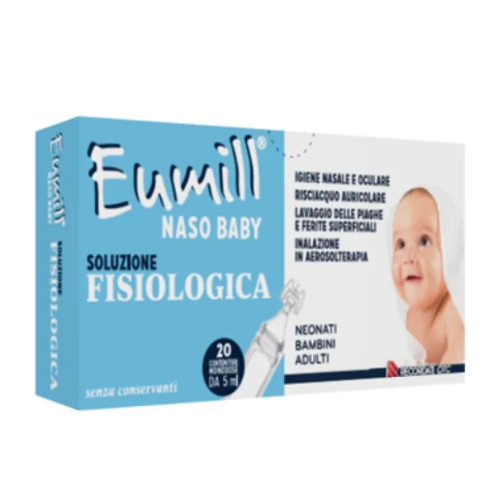 Eumill Naso Baby Soluzione Fisiologica 20 Flaconcini Monodose