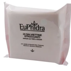 Euphidra Salviettine Struccanti Delicate Viso Occhi 20 Pezzi