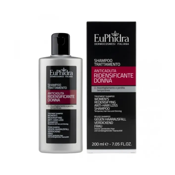 Euphidra Shampoo Trattamento Anticaduta Ridensificante Donna 200 ml