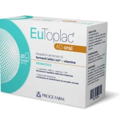 Eutoplac AD Oral 20 bustine - Integratore Fermenti Lattici e Vitamine