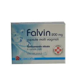 Falvin 1000 mg Fenticonazolo Antimicrobico 6 Capsule Molli Vaginali