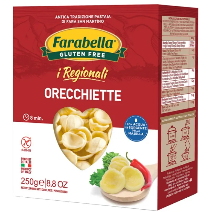 Farabella I Regionali Pasta Orecchiette Senza Glutine 250 grammi