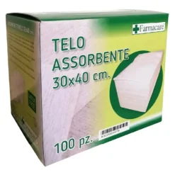Farmacare Telo Assorbente 30 x 40 cm 100 pezzi