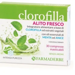 Farmaderbe Clorofilla 30 Compresse - Integratore Alimentare