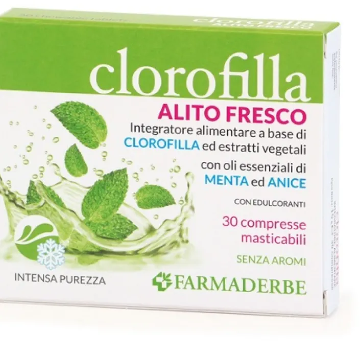 Farmaderbe Clorofilla 30 Compresse - Integratore Alimentare