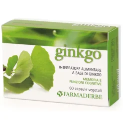 Farmaderbe Ginkgo Biloba 60 Capsule - Integratore Antiossidante