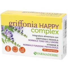 Farmaderbe Griffonia Happy Complex 30 Compresse - Integratore Benessere Mentale