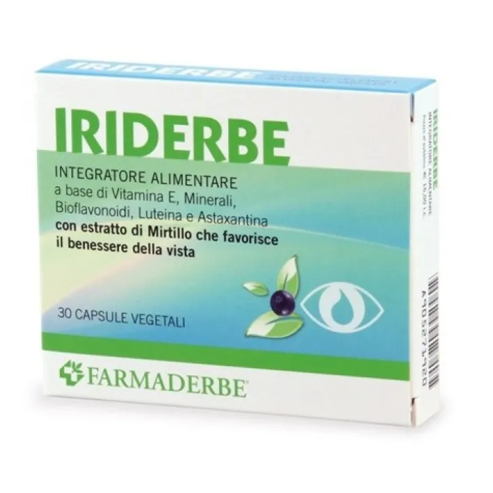Farmaderbe Iriderbe 30 Capsule - Integratore per la Vista