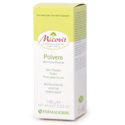 Farmaderbe Micovit Polvere Talco Oli Essenziali per la Pelle 100 grammi