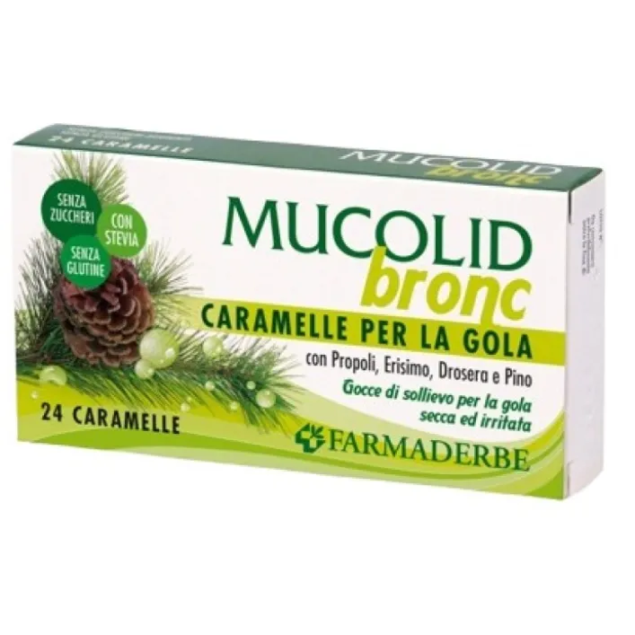 Farmaderbe Mucolid Bronc 24 Caramelle