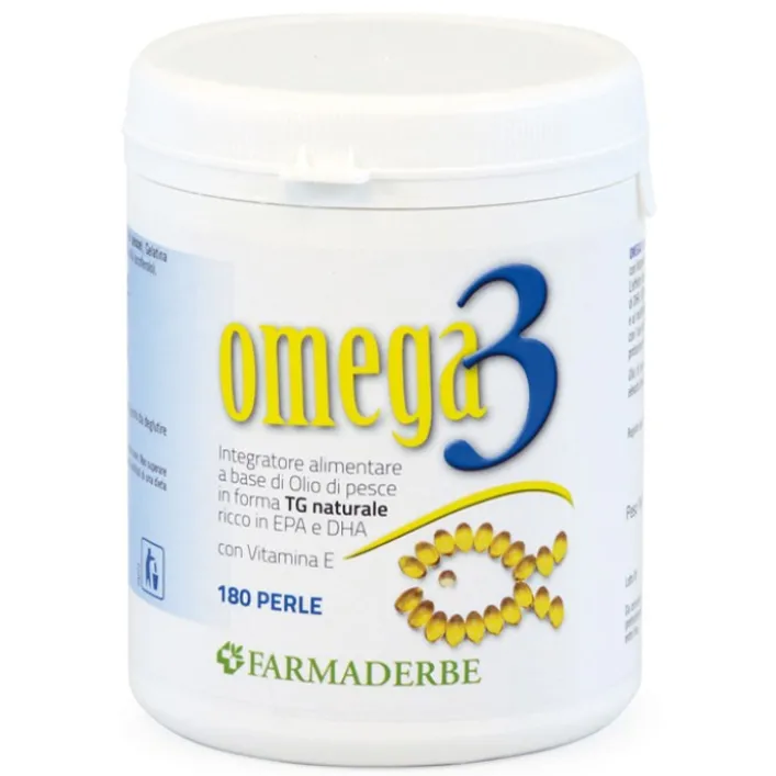 Farmaderbe Nutra Omega3 180 Perle - Integratore per il Colesterolo